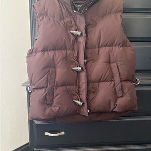 Ralph Lauren Chocolate Brown Puffer Vest